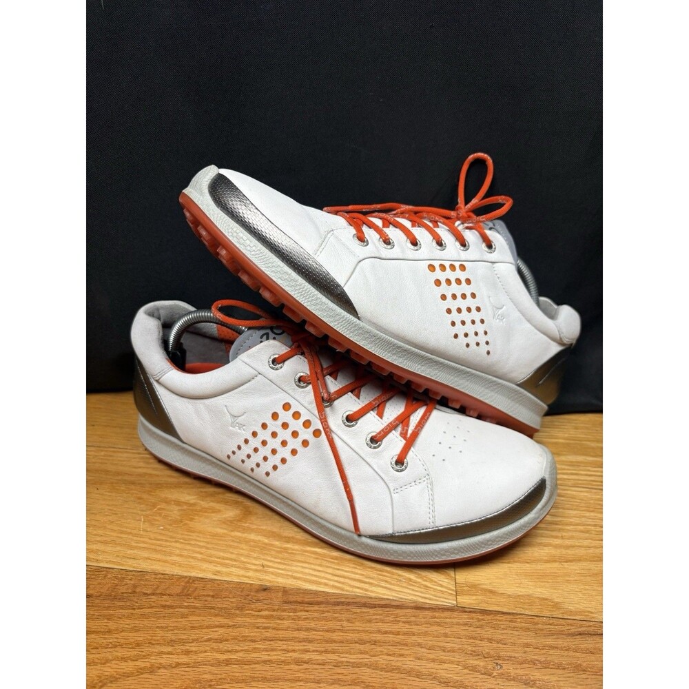ECCO BIOM Hybrid YAK Gore-Tex Golf Shoes Mens 44 US 10-10.5 Bone White Leather